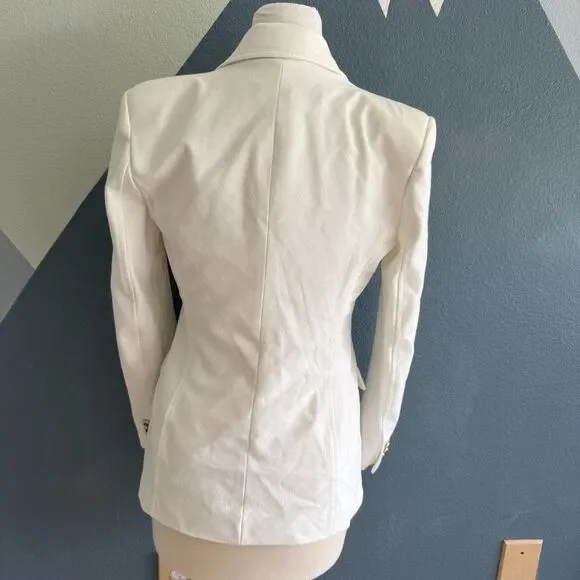 Zara White Blazer Size Small - Picture 9 of 11